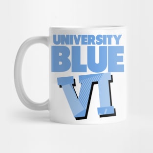 University Blue 6 Sneaker Art Mug